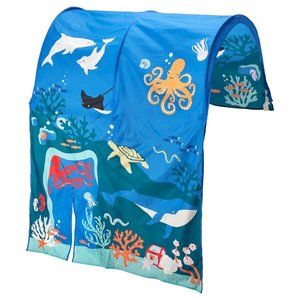 IKEA KURA Bed Tent Ocean Sea Animals Pattern Canopy Beds 405.284.53